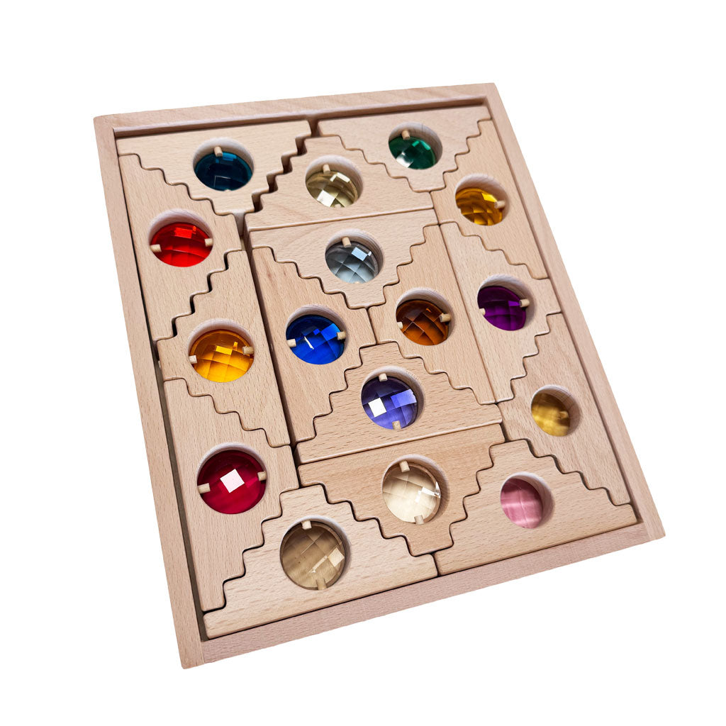 Dutch Step Gable Blocks – Gem Window – 16pc