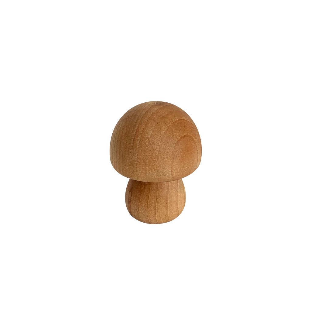 Wooden Mushrooms Natural - 7pc - Educating Kids