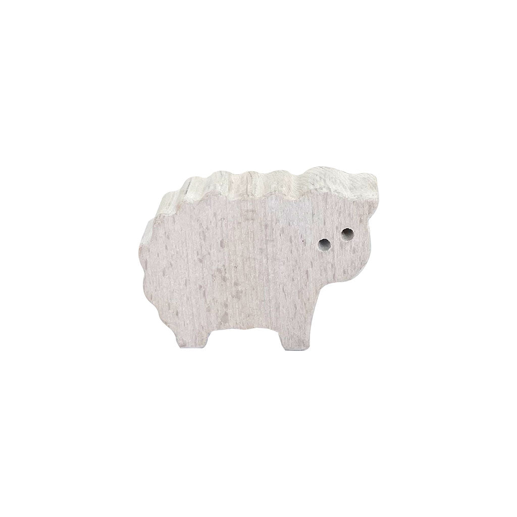 Wooden Farm Animals Achromatic - 5pc - Educating Kids