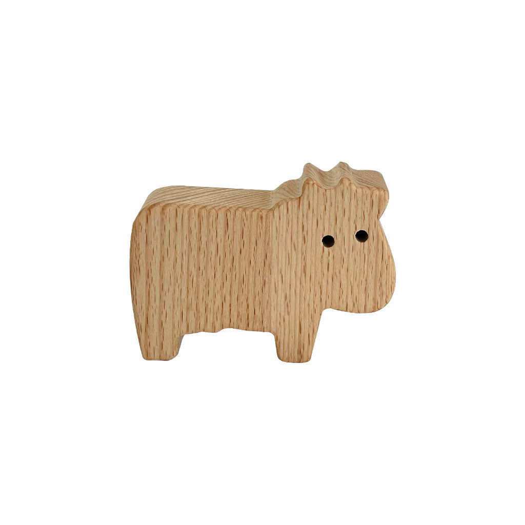 Wooden Farm Animals Natural - 5pc - Educating Kids