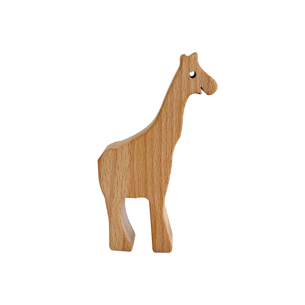 Wooden Wild Animals Natural - 5pc - Educating Kids