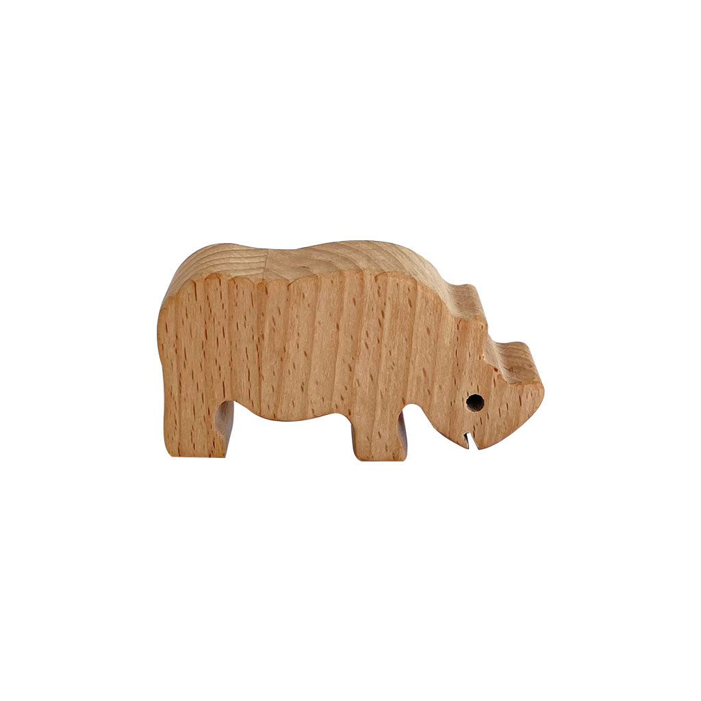Wooden Wild Animals Natural - 5pc - Educating Kids