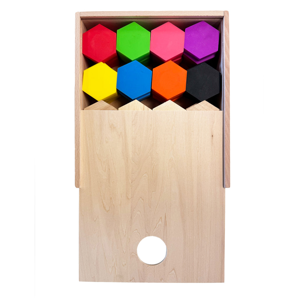 Hexagon Silicone & Wood Set – 80pc
