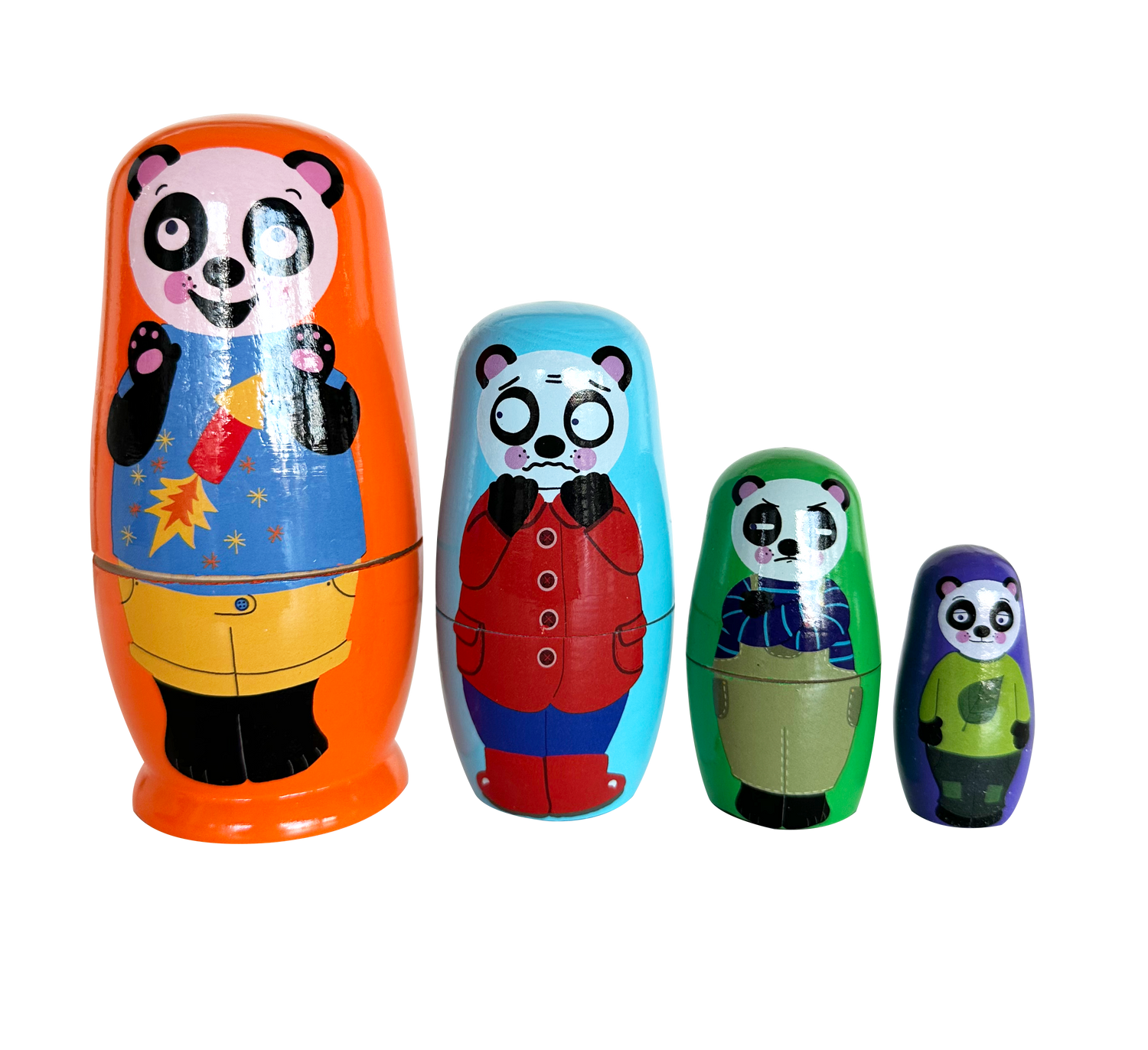Nesting Panda Bears - Educating Kids