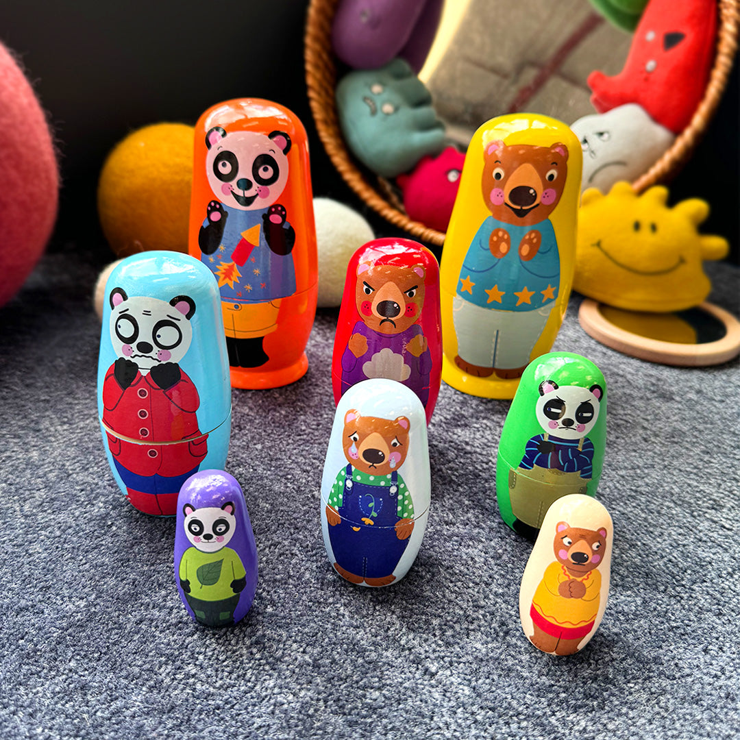 Nesting Panda Bears - Educating Kids