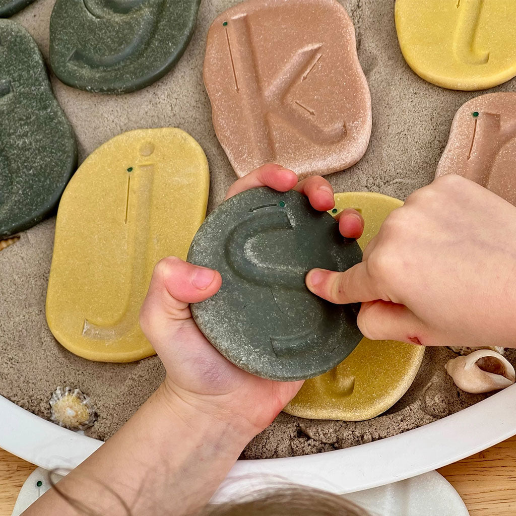 Trace & Write Letter Stones - Educating Kids