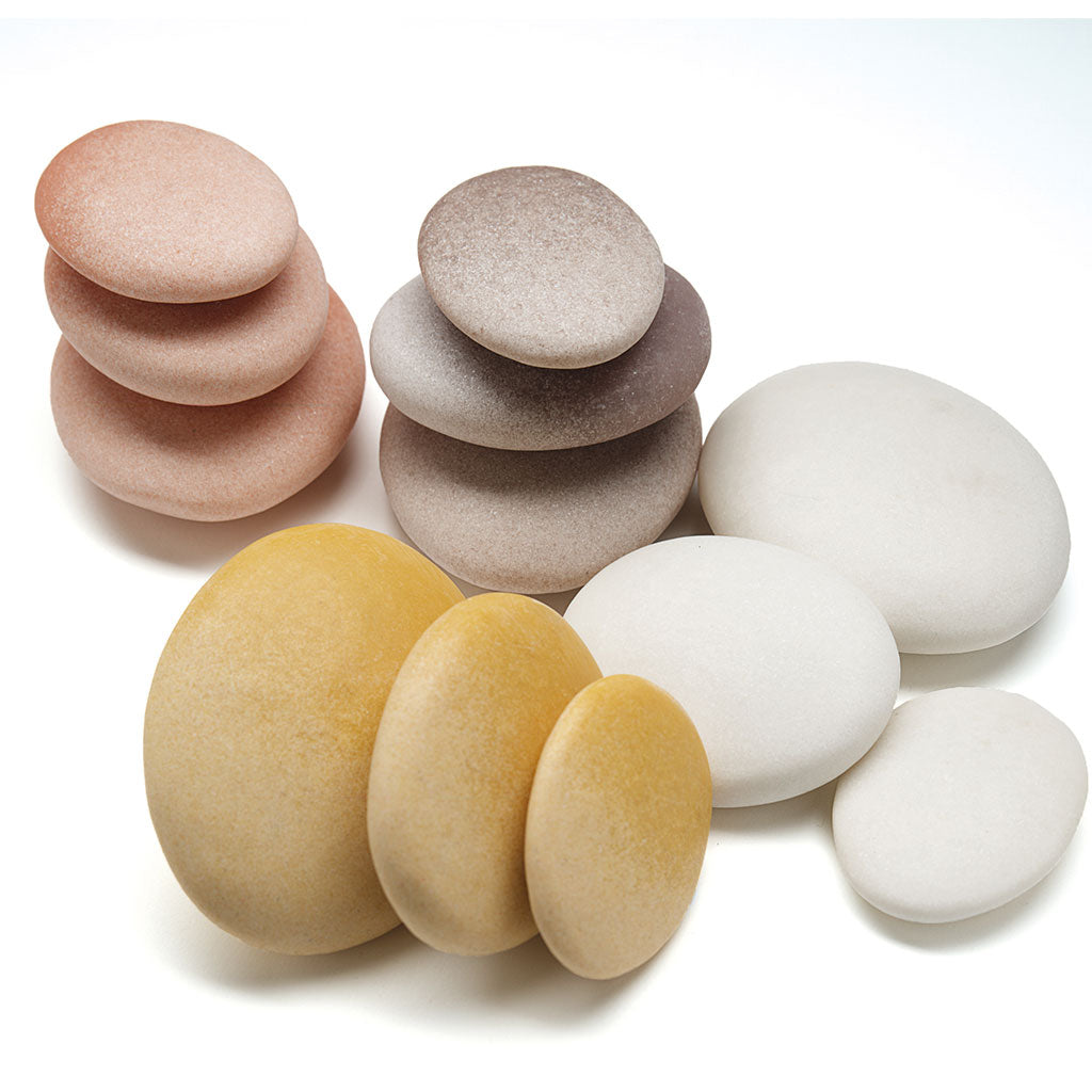 Natural Sorting Stones - Set of 12 - Educating Kids