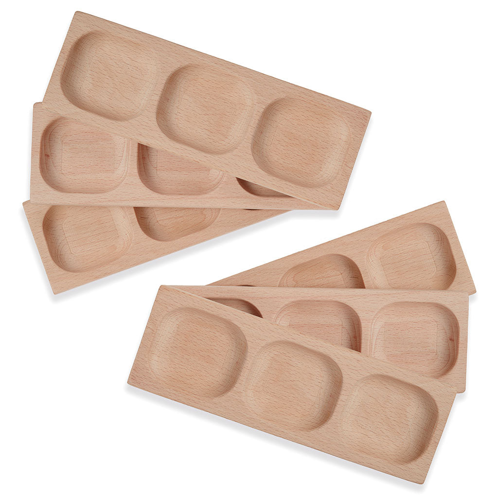 3-Pebble Word-building Trays - Set of 6