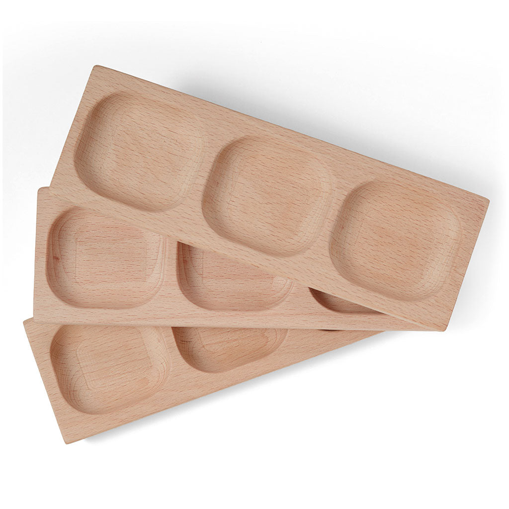 3-Pebble Word-building Trays - Set of 6