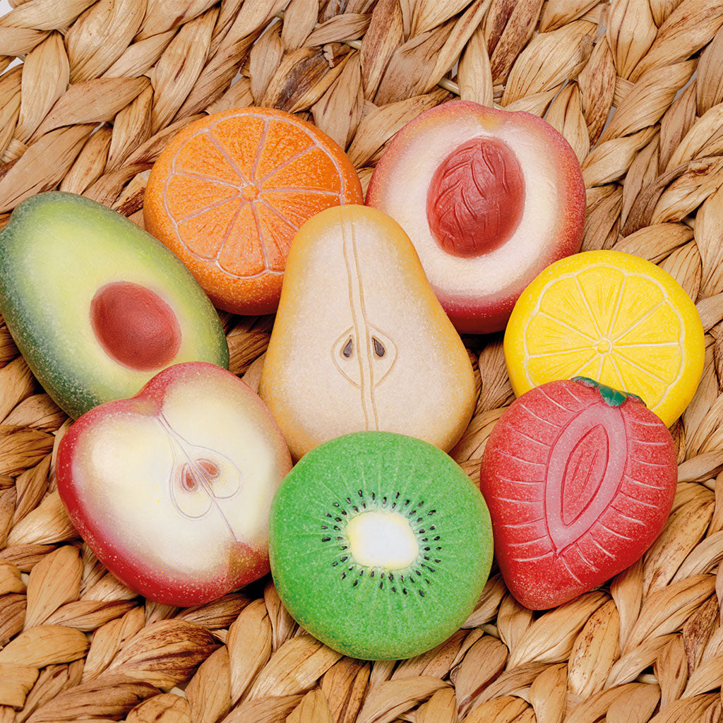 Sensory Play Stones: Fruit - 8pc - Educating Kids