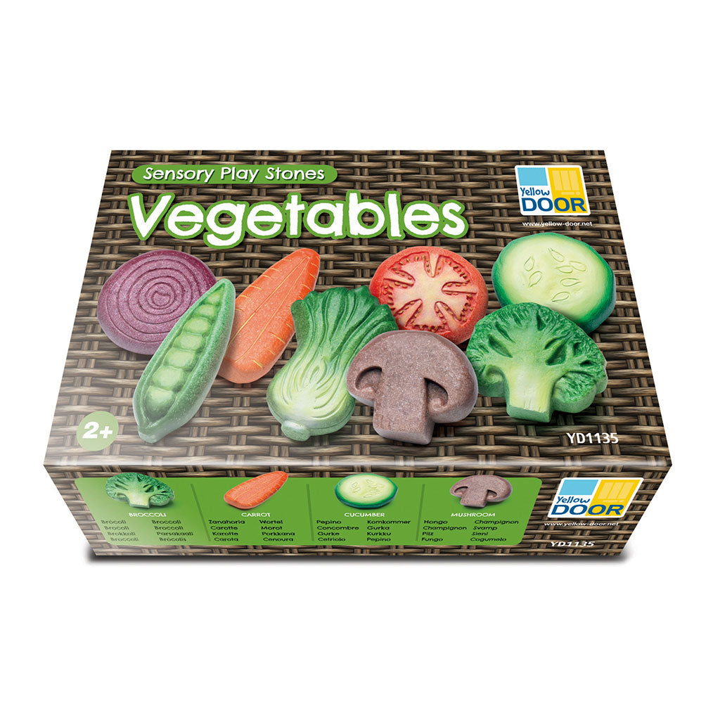 Sensory Play Stones: Vegetables - 8pc - Educating Kids