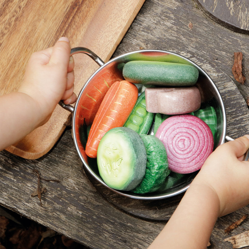 Sensory Play Stones: Vegetables - 8pc - Educating Kids