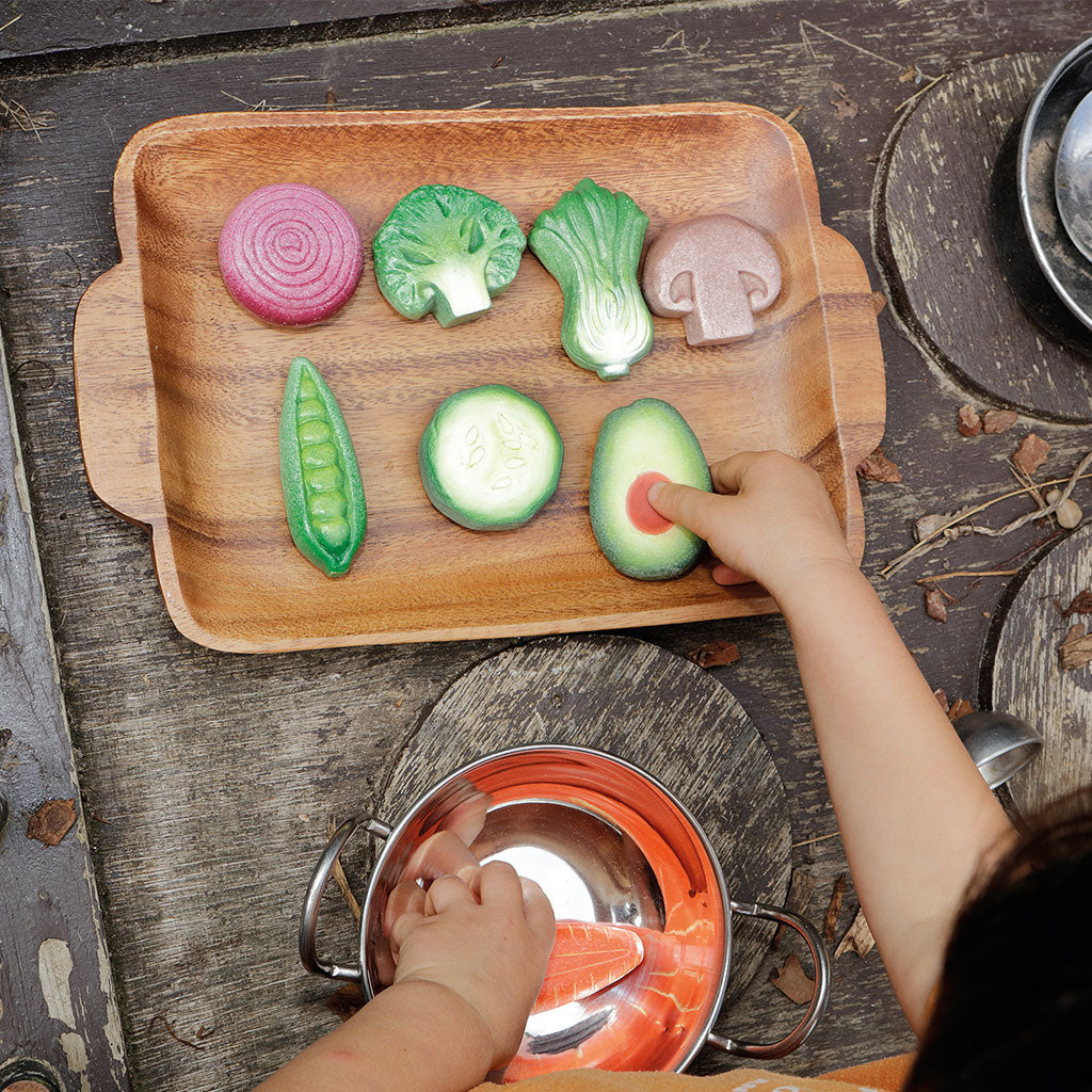 Sensory Play Stones: Vegetables - 8pc - Educating Kids
