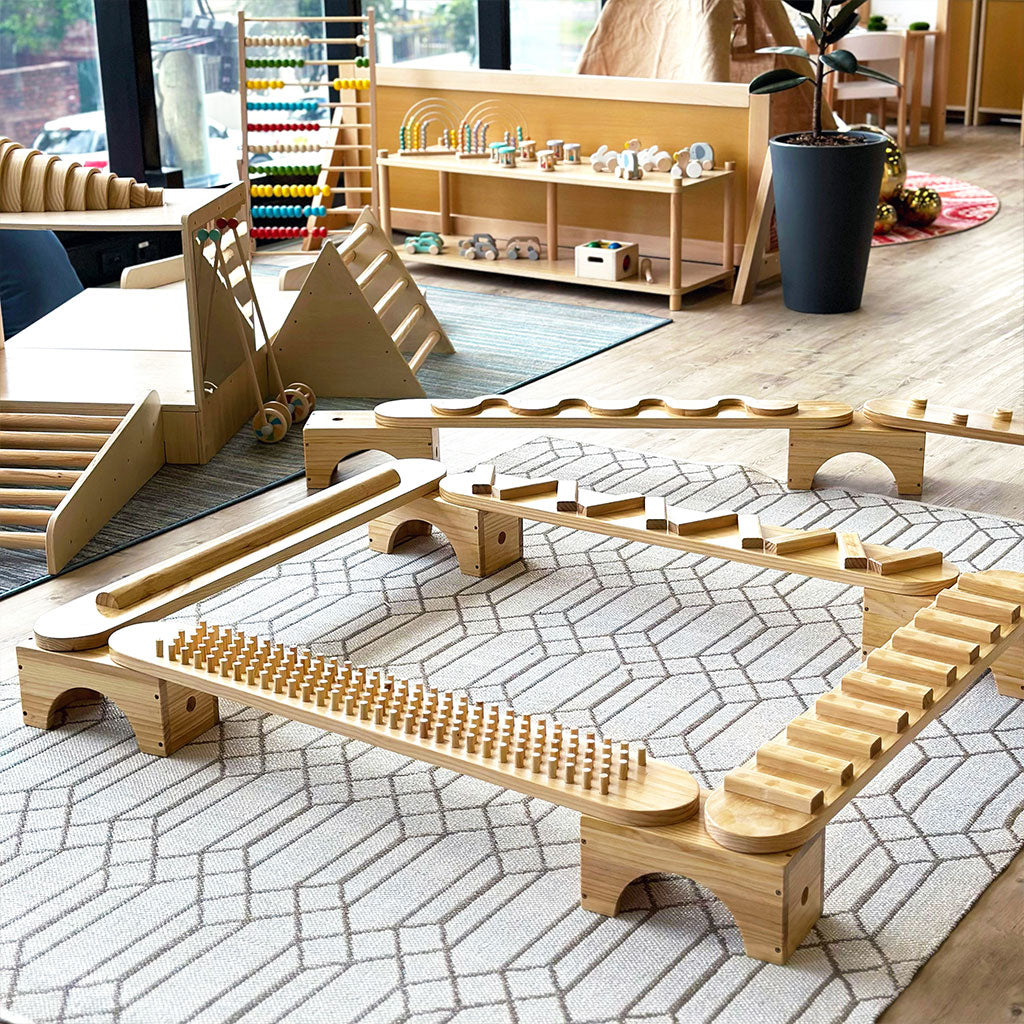 Natural Sensory Balancing Beams - 12pc