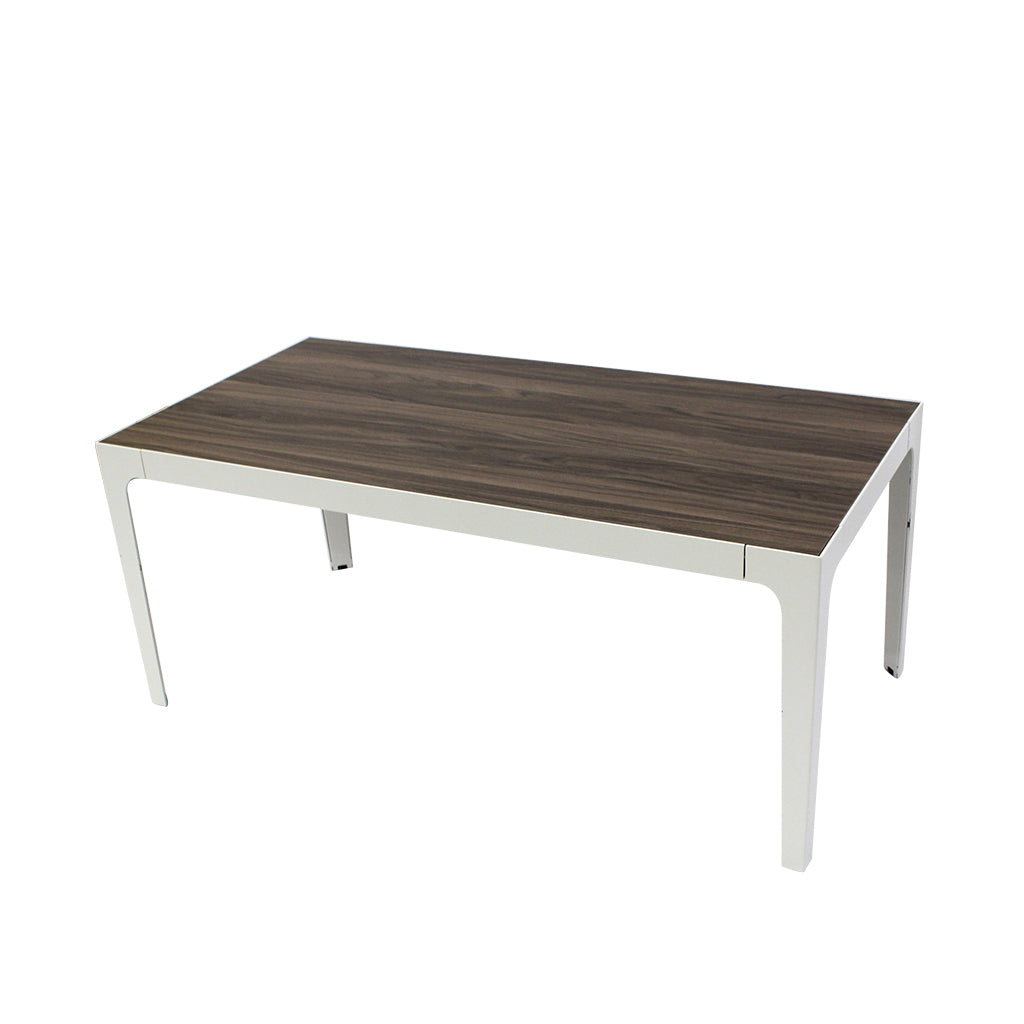 Rectangle Table - Oak Veneer & White - Educating Kids
