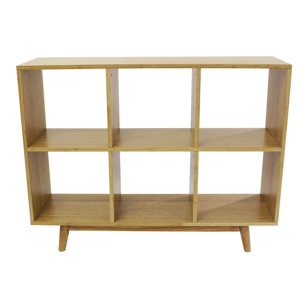 Compartment Open Shelf Unit 92 cm – Bamboo Veneer