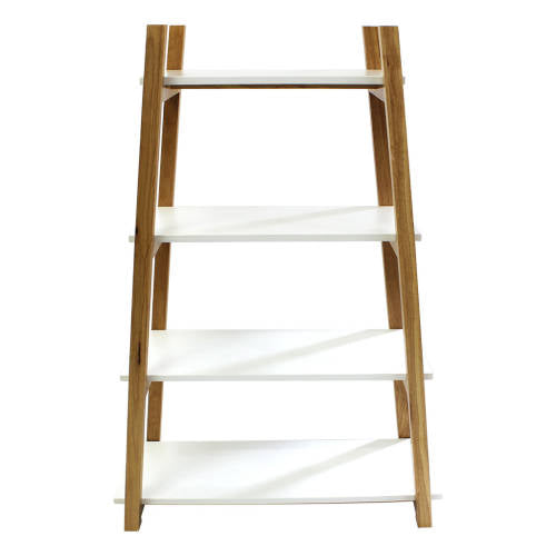 Tall Open Shelf Unit - White 130cmH