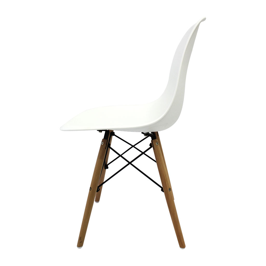 Adult Eames Chair White - 4pc