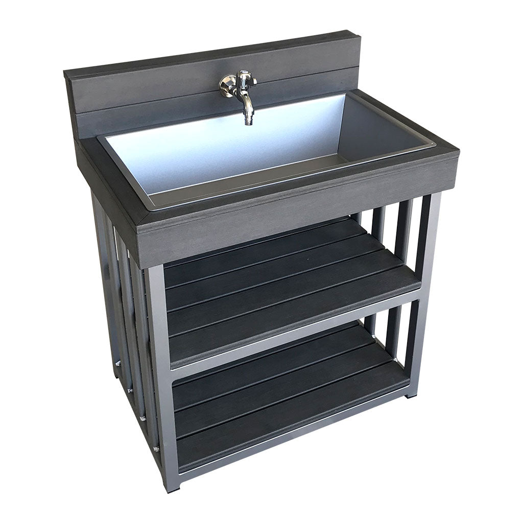 Outdoor Sink - Charcoal (60x40x72cm) - Educating Kids