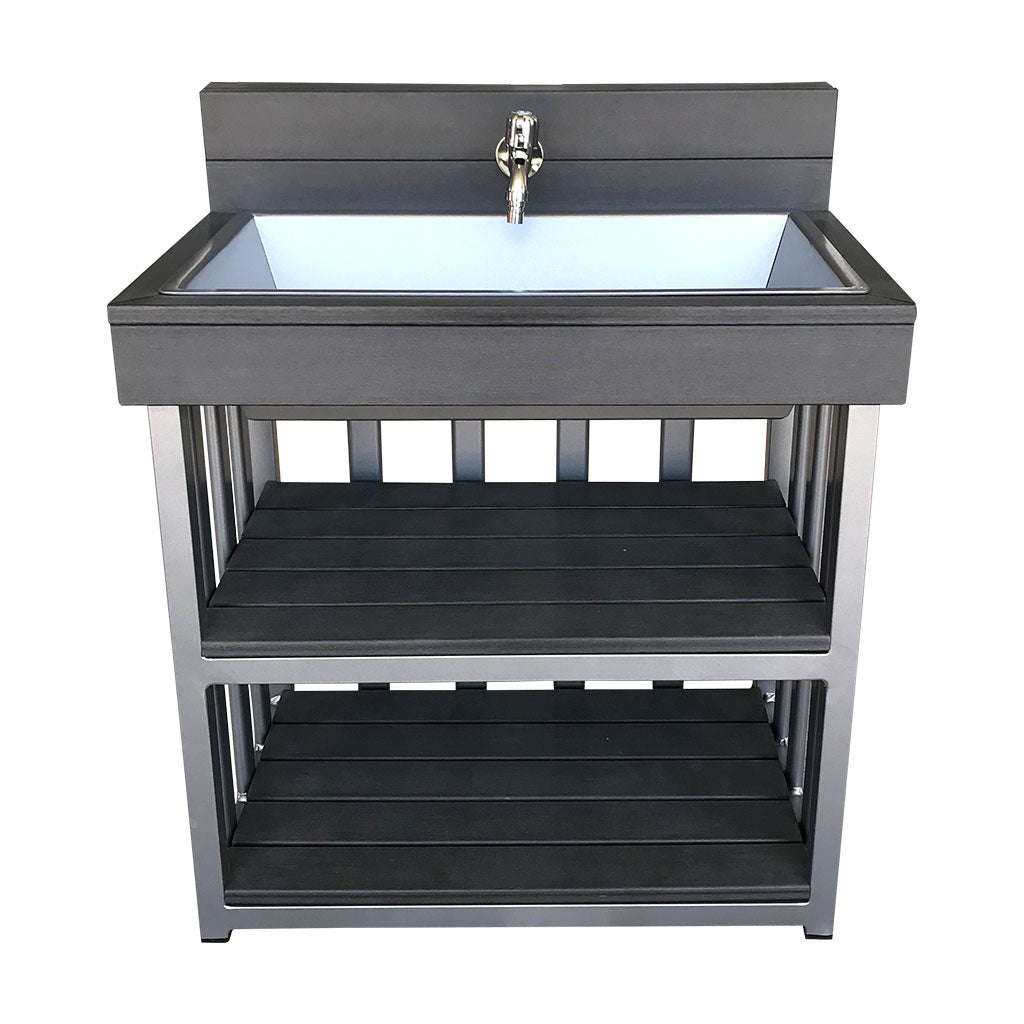 Outdoor Sink - Charcoal (60x40x72cm) - Educating Kids