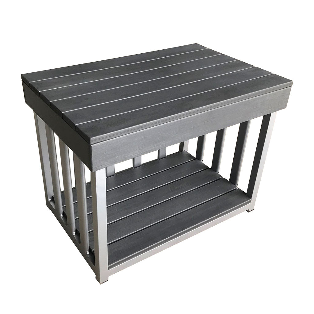 Toddler Outdoor Kitchen Bench - Charcoal (60x40x45cm)