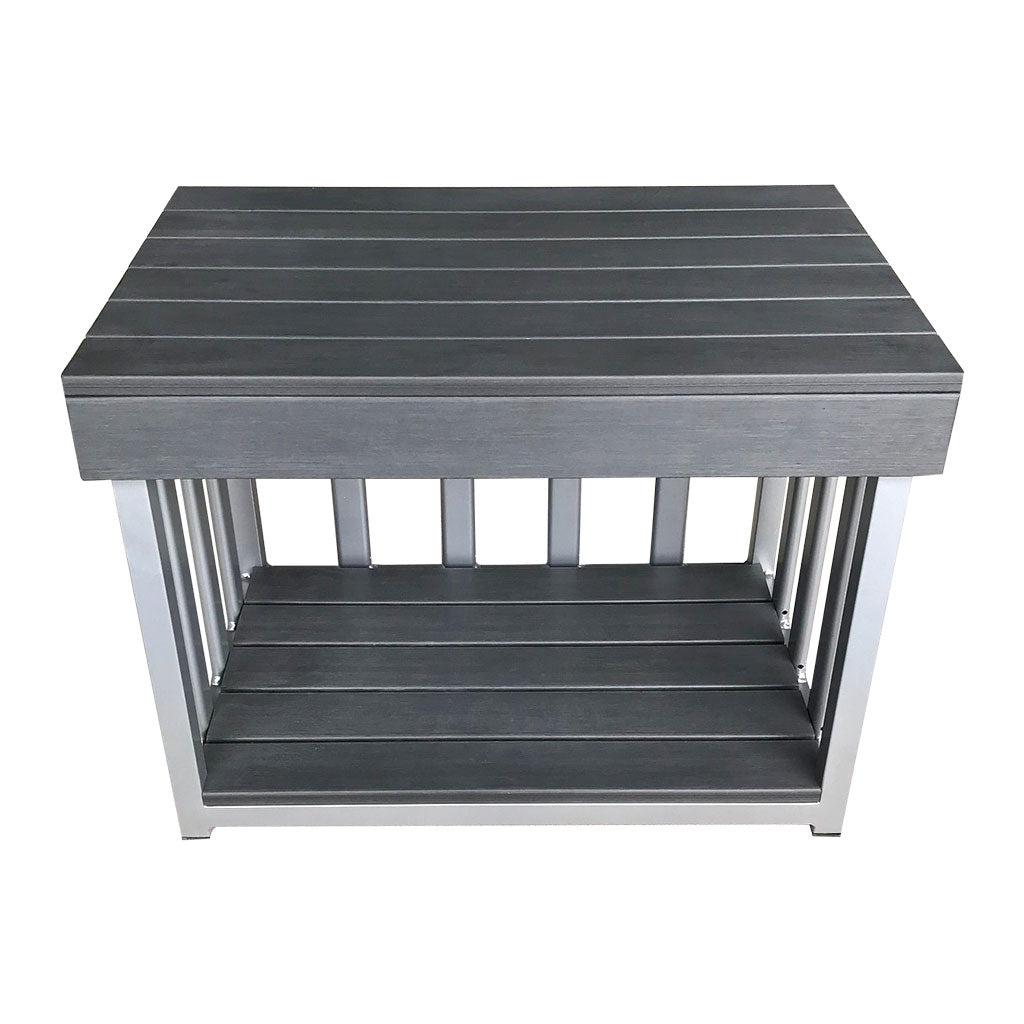 Toddler Outdoor Kitchen Bench - Charcoal (60x40x45cm)