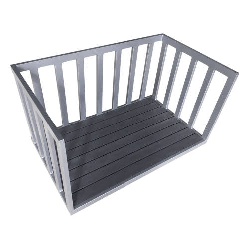 Outdoor Block Trolley - Grey & Charcoal (100x60x60cm)