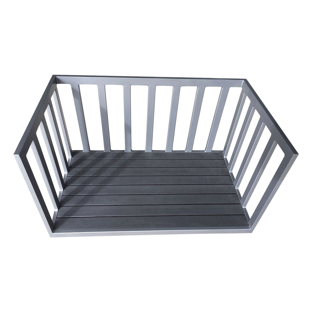 Outdoor Block Trolley - Grey & Charcoal (100x60x60cm)