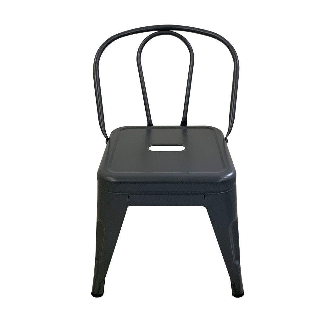 Child Tolix Chair Charcoal - 4pc - Educating Kids