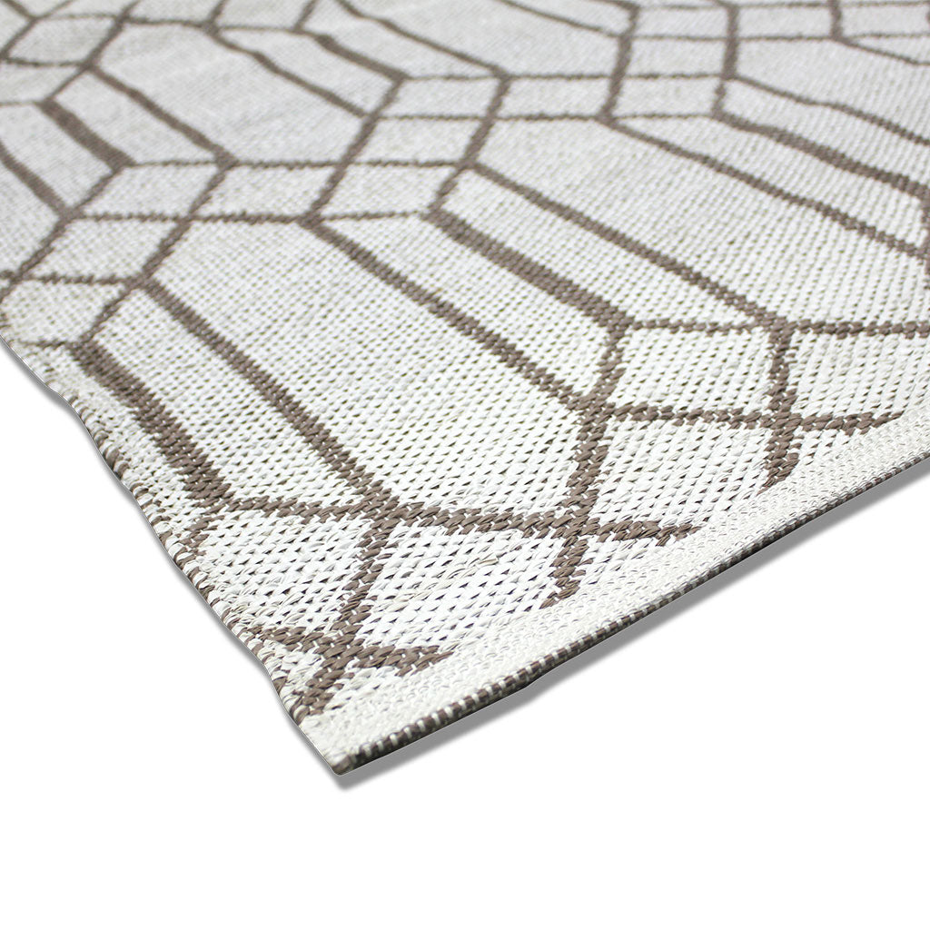 Handwoven PVC Rug - Beige - 170x240cm