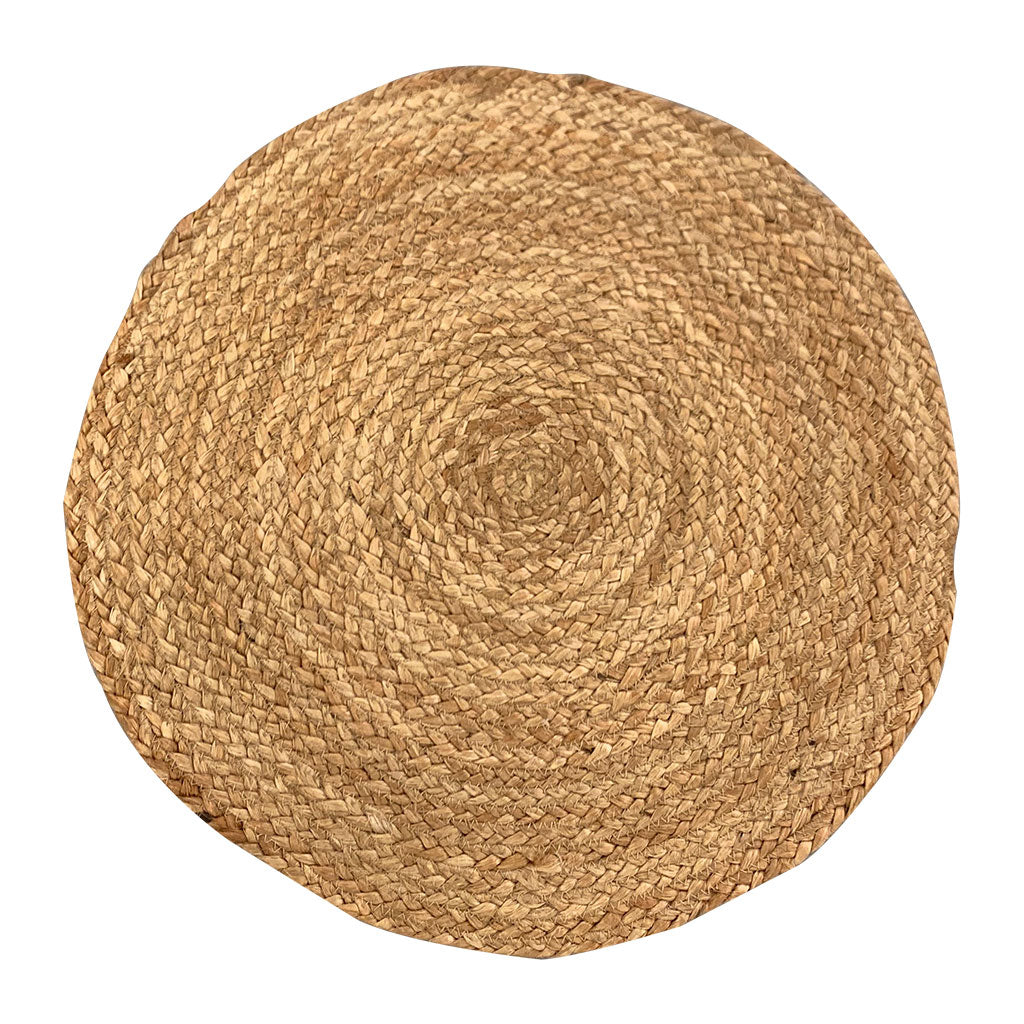 Braided Jute Rug - Natural - 150cmD - Educating Kids