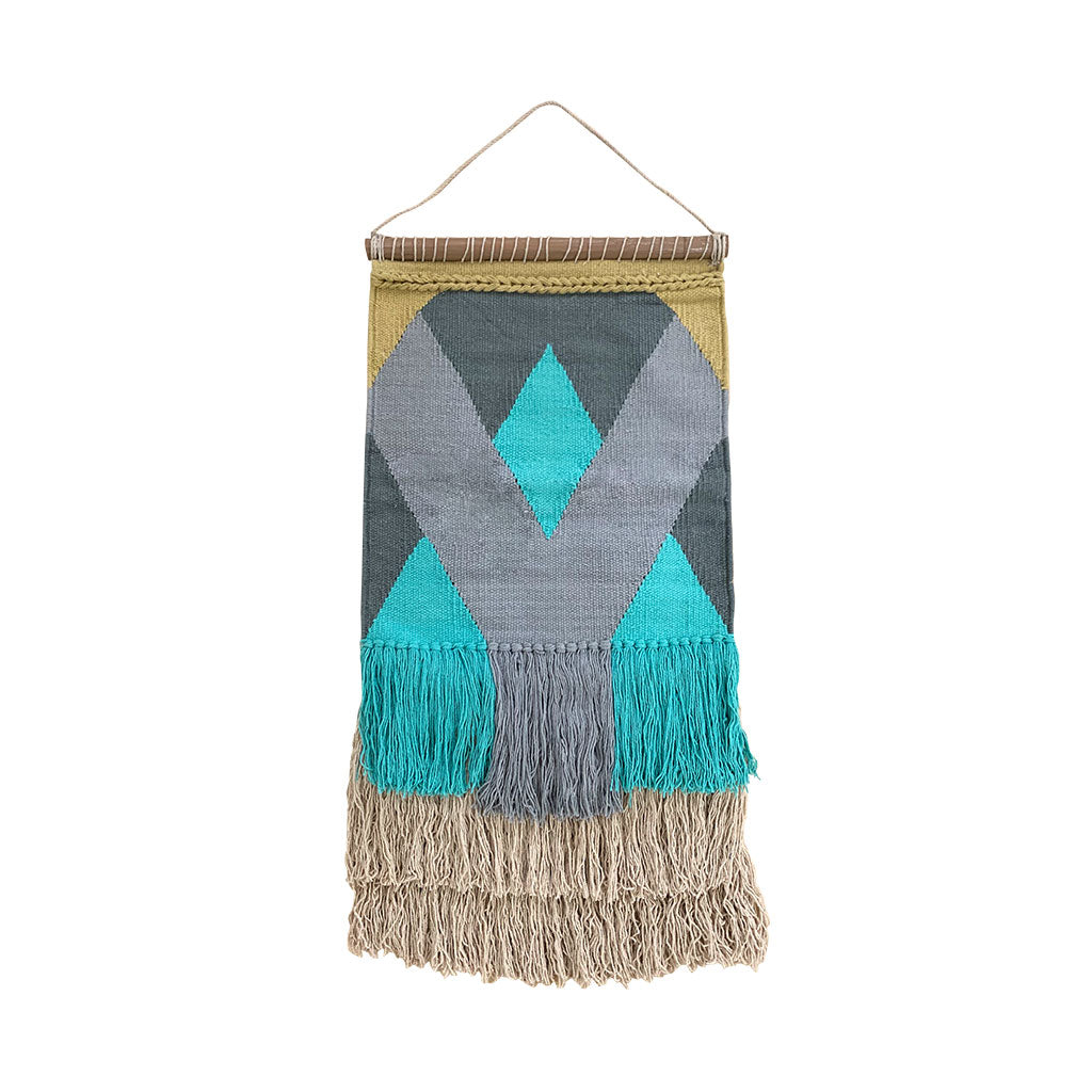 Handwoven Wall Hanging - Turquoise