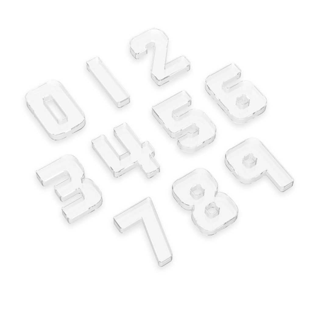 Loose Parts Number Trays – 10pc