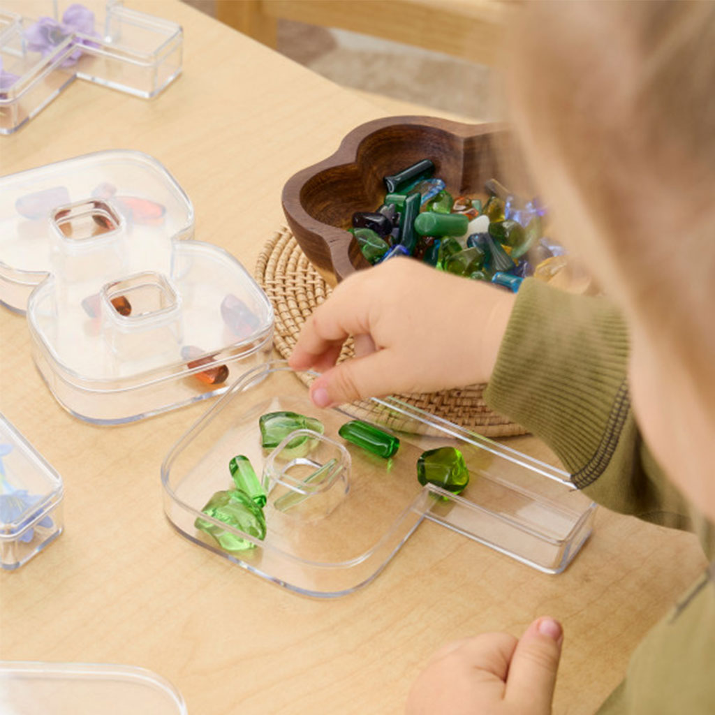 Loose Parts Number Trays – 10pc