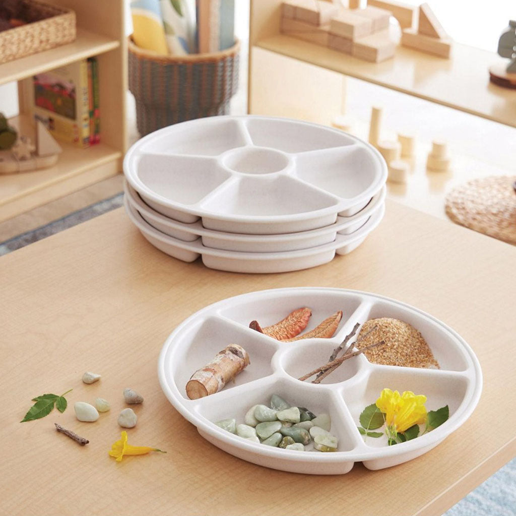 Loose Parts Sorting Trays - Set of 4 - White