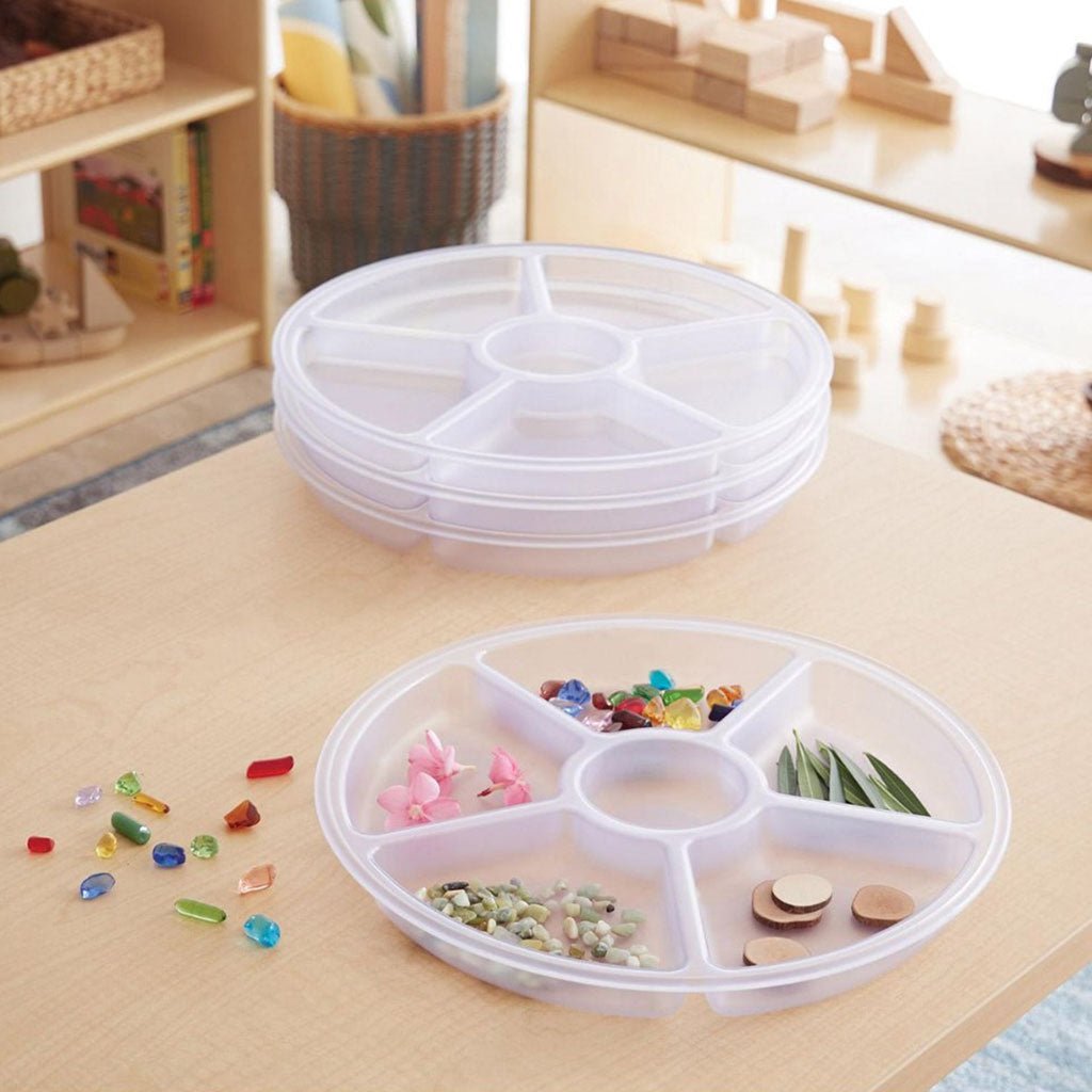 Loose Parts Sorting Trays - Set of 4 - Clear