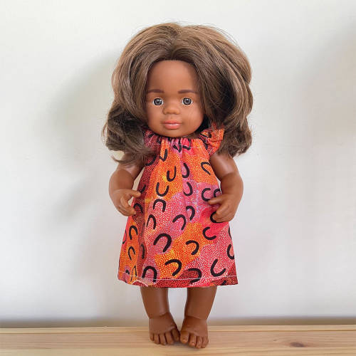 Crow Women Dreaming Indigenous Dress - 38cm