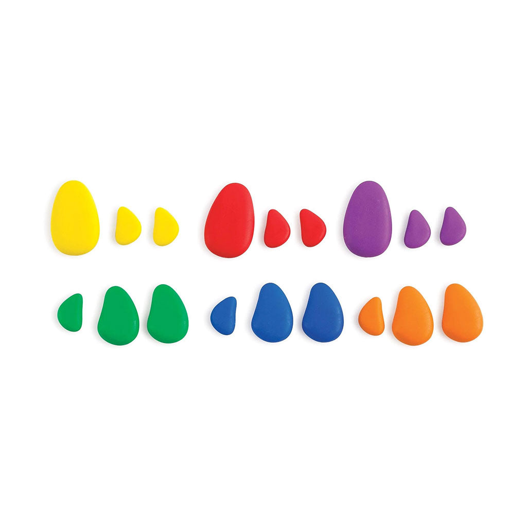 Rainbow Pebbles with Container - 36pc - Educating Kids