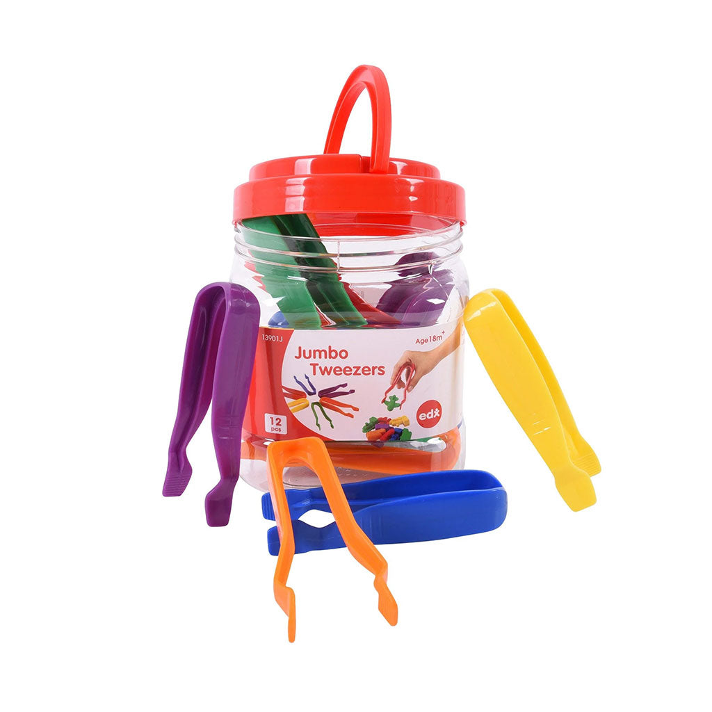 Jumbo Tweezers - 12pc - Educating Kids