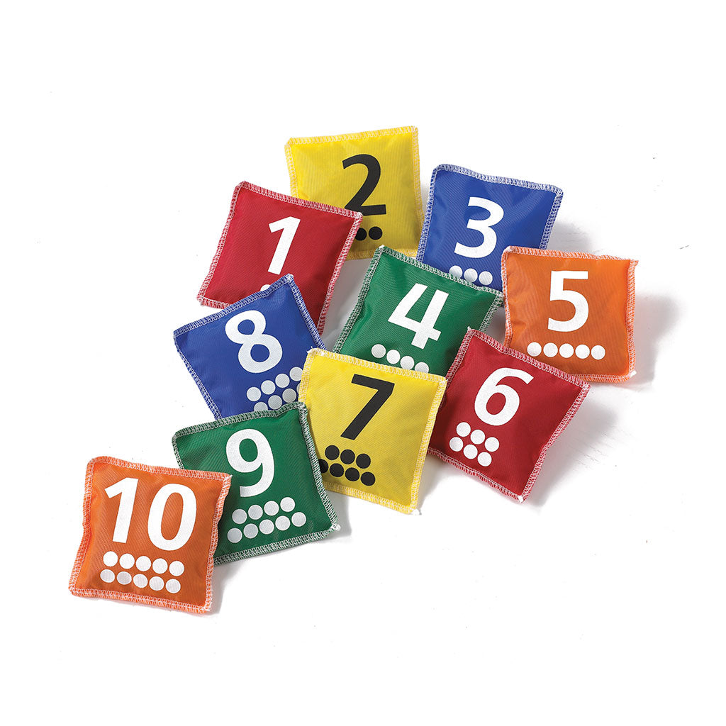 Bean Bags - Number & Dot 1 to 10 - 10cm