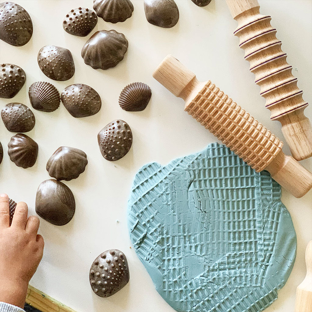 Wooden Rolling Pin 21cm - Set of 4 - Educating Kids