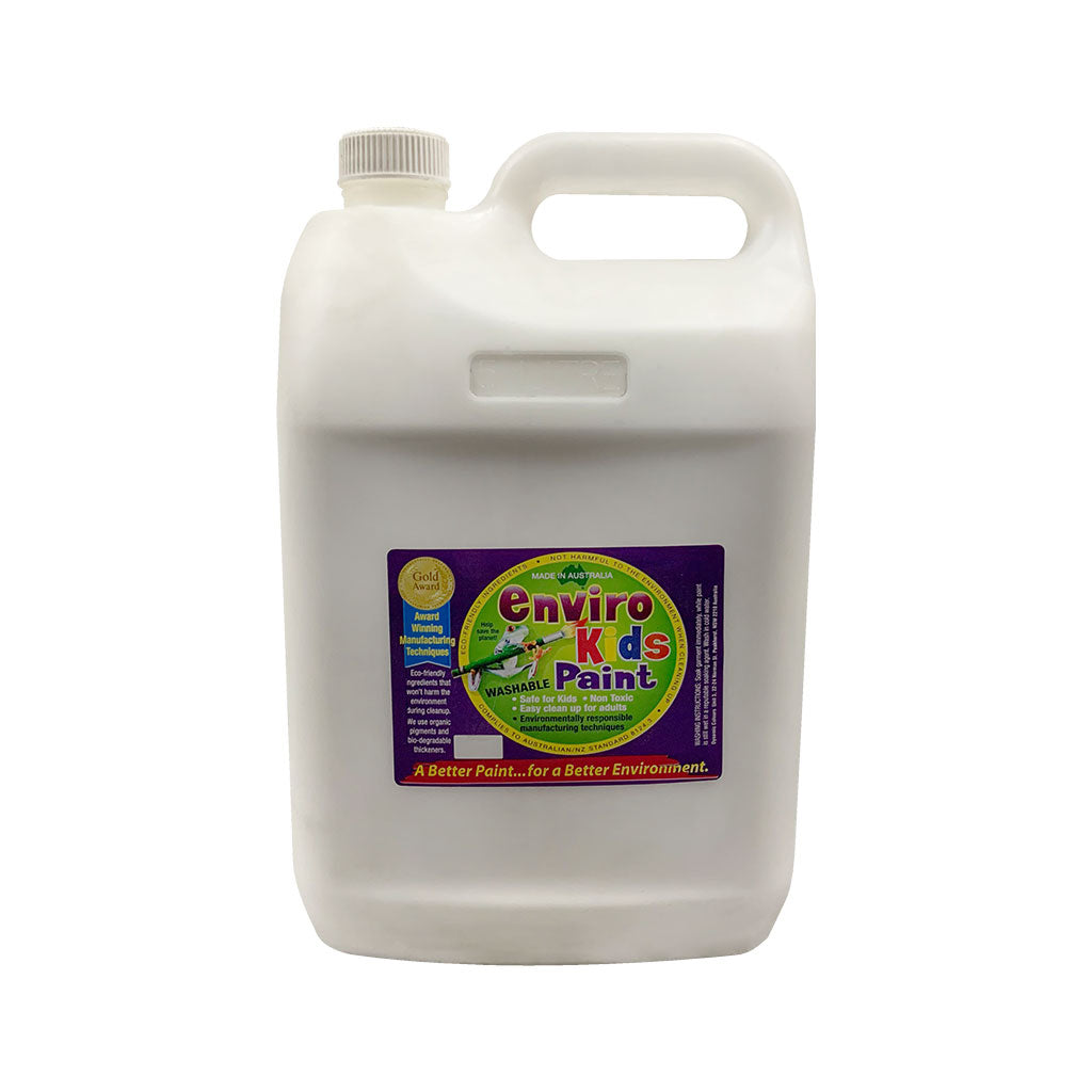 Enviro Kids Paint White - 5 Litre - Educating Kids