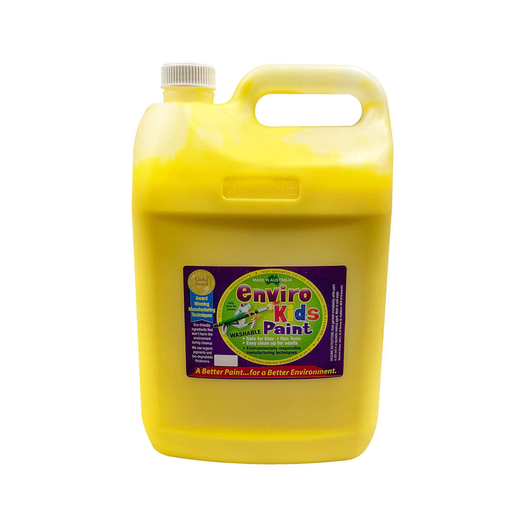 Enviro Kids Paint Wattle Yellow - 5 Litre - Educating Kids