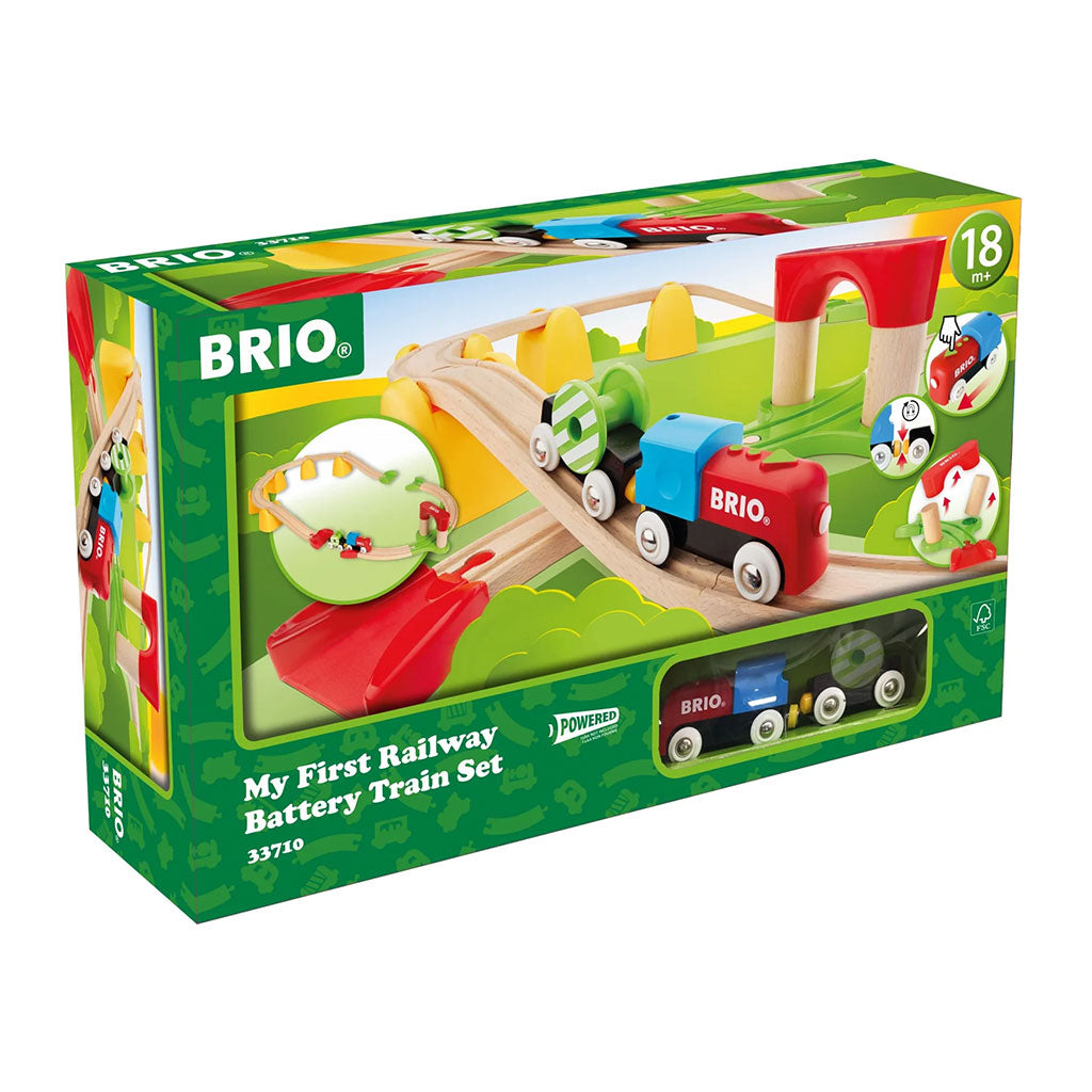 BRIO - My First BO Railway Train Set - 25pcs