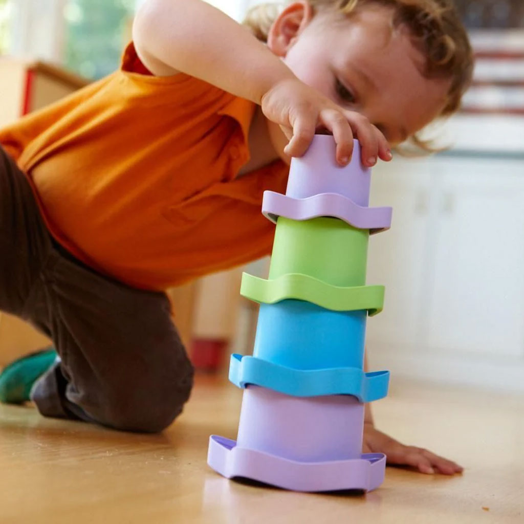 Green Toys - Stacking Cups - Set of 6 - Educating Kids