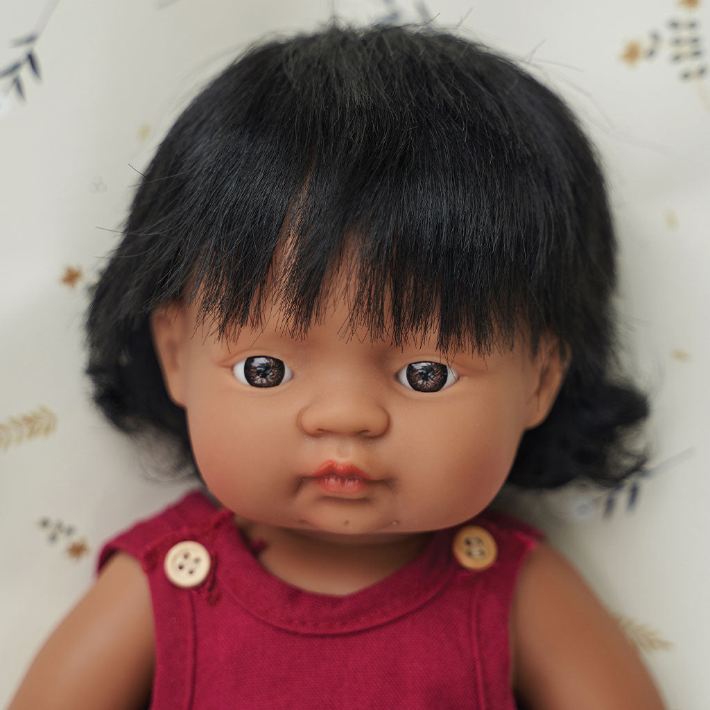 Miniland - Baby Doll - Hispanic Girl 38cm - Educating Kids