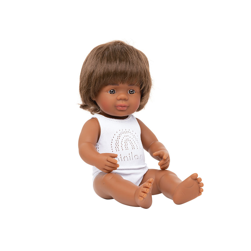 Miniland - Baby Doll - First Nations Boy 38cm - Educating Kids