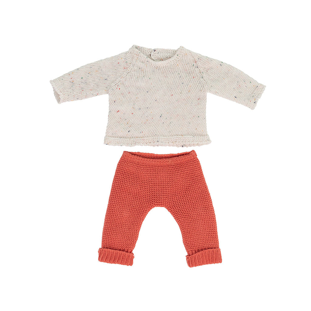 Miniland - Knitted Doll Outfit 38cm - Sweater & Trousers