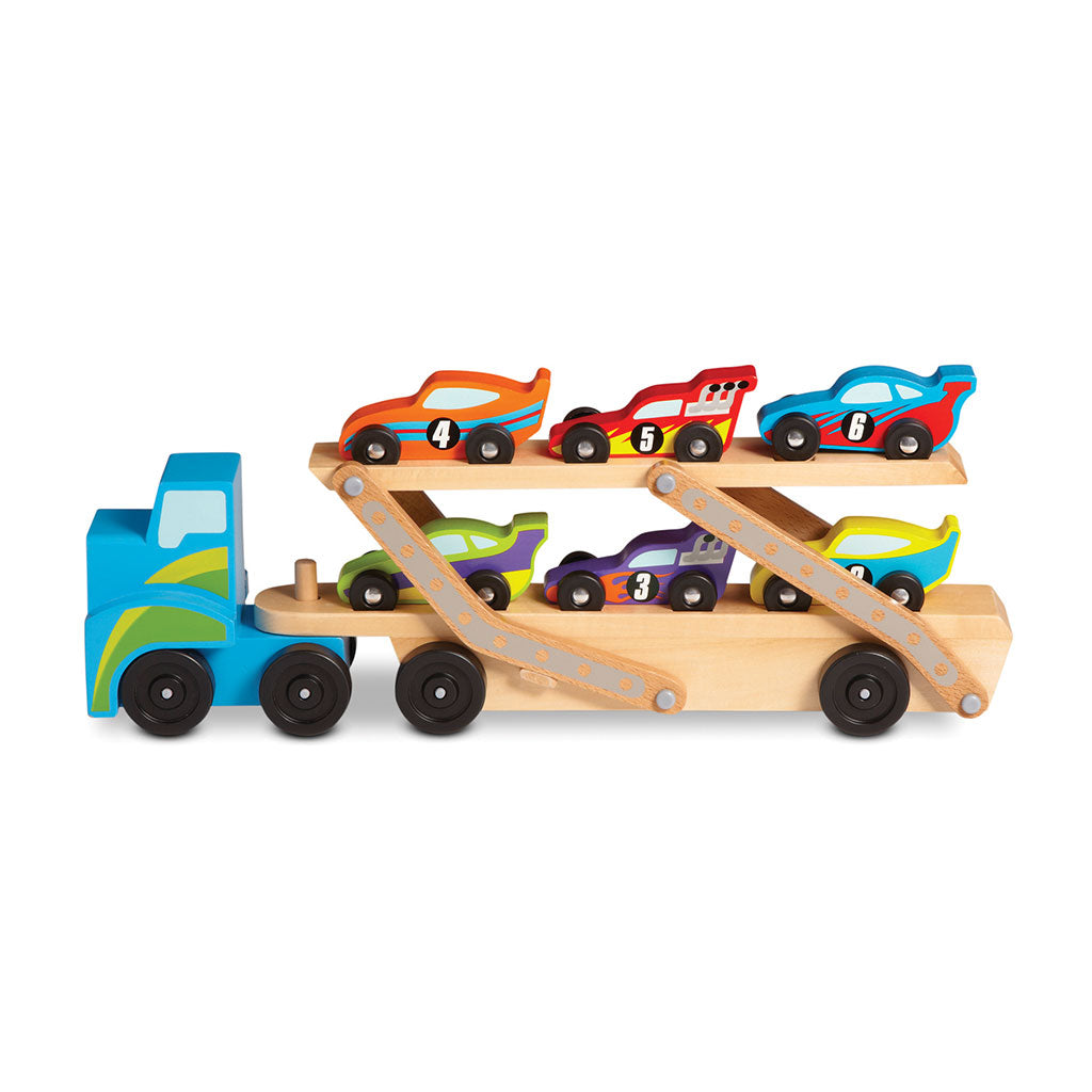 Jumbo Race-Car Carrier - Educating Kids