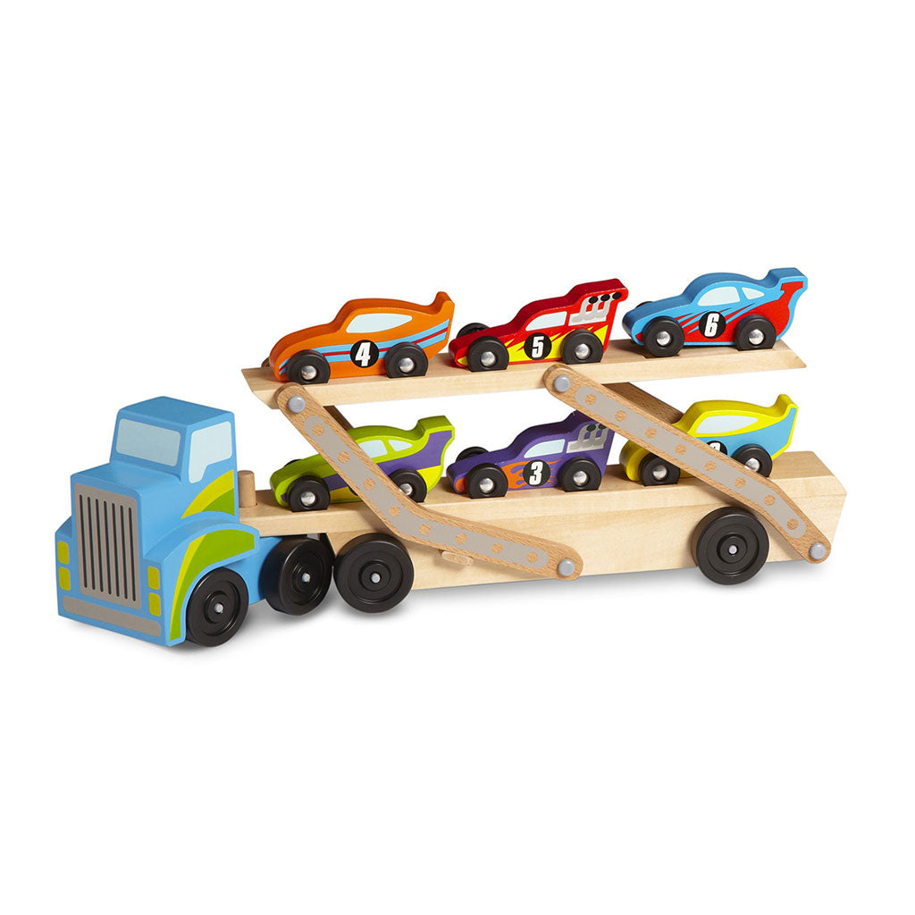Jumbo Race-Car Carrier - Educating Kids